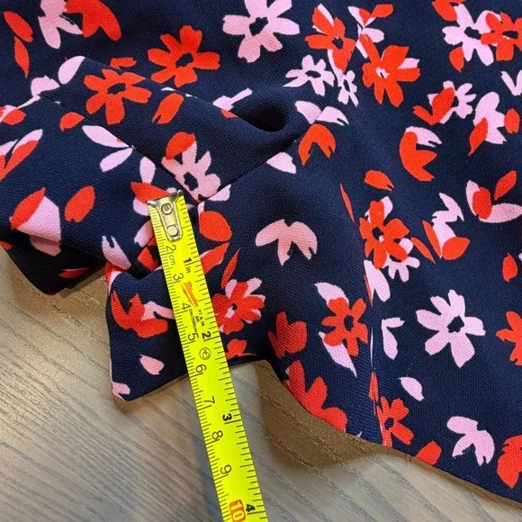 Draper James Romper Women 4 Painterly Floral Cold Shoulder Floral - Picture 6 of 13